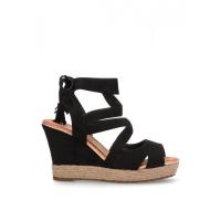 KTEY 523 920-220 NEGR Sandalias plataforma mujer 35921 25V SANDALIA CUÑA YUTE ANTE NEGRO - details 6