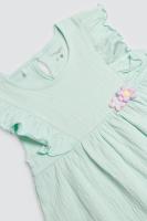 Vestido verde para bebé recién nacido y niña - Ysabel Mora, ropa de calidad para los más pequeños - details 0
