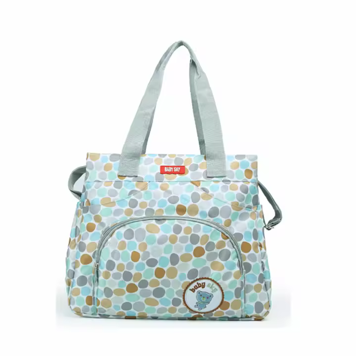 Bolso de mamá con estampado de moda, bandolera de un solo hombro, multifuncional, de gran capacidad, para pañales de madre y bebé. - 1