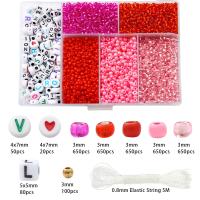 Alrededor De 3500 Piezas De Cuentas De Arroz De Vidrio Cuentas De Letras Cuentas De Cadena Para DIY Accesorios De Collar Y Pulsera Hechos a Mano Material De Plástico - details 10