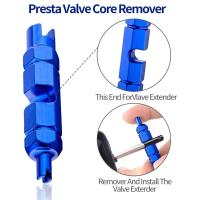 Herramienta De Remoción De Válvula Para Bicicleta Coche Motocicleta Extensor De Válvula Presta Schrader Reparación De Neumáticos - details 10