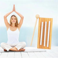 Campana De Meditación Miwayer Con 3 Tonos Instrumento De Percusión Para Yoga Y Hechizos Recordatorio De Energías Sanadoras - details 3
