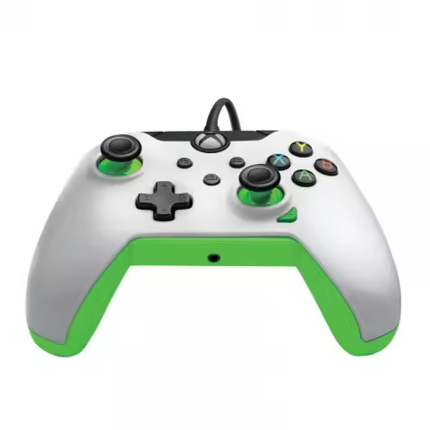 PDP Con Cable Controller Controlador Mando Xbox Series X Blanco - Neon (Verde) - 1