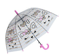 J.S ONDO Paraguas Transparente Bastón Plegable, 50cm Cerrado de NIÑO O NIÑA, Automático, 8 Varillas Resistente Al Viento,DIBUJO ANIMADO - details 5