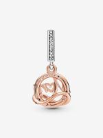Pandora - Charm Colgante Mamá bicolor - Plata de Lei, Baño de Oro Rosa de 14 K - details 0