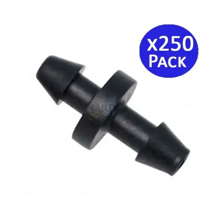 Suinga Pack 250 Enlaces Microtubo 4mm para Unir 4,5 X 6,5mm - Accesorio Riego por Goteo - 1