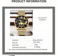Reloj De Pulsera De Lujo Para Hombre Reloj De Cuarzo Moda Reloj De Mano Luminosa Calendario Casual Adecuado Para Negocios - details 2