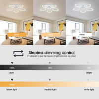 Iluminación De Techo LED IRALAN Con Control Remoto Y Posibilidad De Dimmer Para Comedor Sala De Estar Dormitorio Estudio Material De Hierro Fuente De Alimentación AC 90-260V - details 4