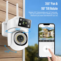 Cámara De Seguridad IP Exterior 8MP 8X Zoom Wifi HD Vigilancia Nocturna Automática Seguimiento Humano Monitorización Cámara De Vigilancia Inalámbrica Con Visión Nocturna Y Alarmas - details 8