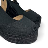 sandalias cuñas mujer cinta al tobillo punta cerrada planta acolchada cómodas y ligeras verano 2025 tendencia altamoda - details 1