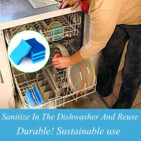 12Pcs Esponja De Limpieza Multifuncional Ultra Absorbente Doble Cara Duradera Herramienta De Limpieza Para El Hogar Y La Cocina - details 3