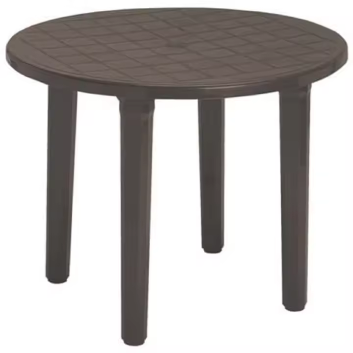 Mesa Resina Garden Life 4024W Wengué 90 Cm - Fácil Montaje - 1