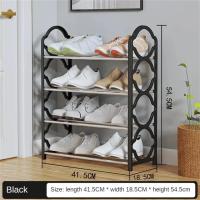 Estante Multi-Nivel Para Zapatos 4 Capas Portátil Anti-Polvo Organizador De Armario Para Dormitorio Y Puerta Armario De Zapatos - details 7