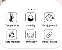 Mini Termómetro Y Higrómetro Digital LCD Sensor De Temperatura Y Humedad Para El Hogar Estación Climática Doméstica - details 1