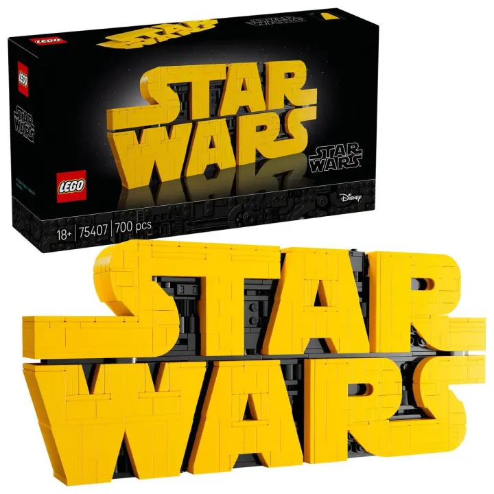 LEGO® 75407 Star Wars™ Logotipo de Star Wars para Construir Rótulo, Modelo Construible, Decoración, Set Para Construir y Exponer Coleccionable, Regalo Creativo Para Fans Adultos - 1