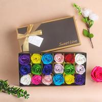 18Pcs/box Rosas Eternales En Caja De Regalo De Flores Artificiales Para Decoración Del Salón Fiesta Cumpleaños Creativo Sin Perfume Originales En Zhejiang - details 8