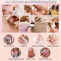 Set De Taladro Para Uñas Eléctrico Con Luz Y Batería Portátil Mini Herramienta De Manicura Para Eliminación De Gel - details 11