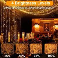 Luces de Navidad, 38,2 M 320 LED Luces de Arbol de Navidad, 8 Modos con Función de Memoria y Control Remoto Luz Cadena Ligera Navidad para Jardín, Balcón, Interior, Boda, Fiesta - Blanco Cálido - details 6