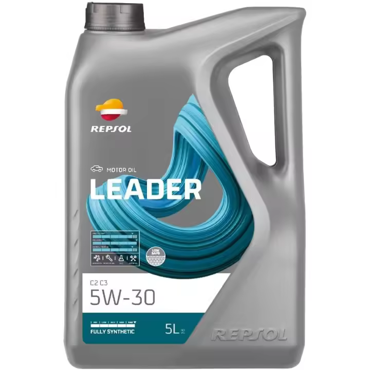 REPSOL lubricante sintético para coche LEADER C2 C3 5W-30 5L - 1