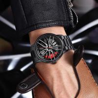 Reloj Deportivo De Moda Para Hombres Reloj De Pulsera De Cuarzo Impermeable Con Correa De Acero Inoxidable Reloj Creativo Para Casual - details 5