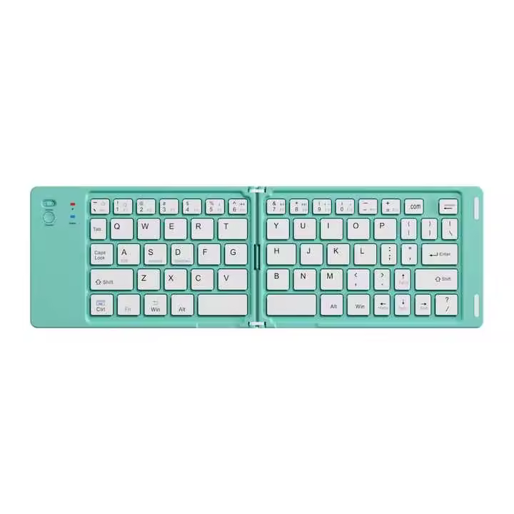 Teclado Plegable Bluetooth, eclado Inalámbrico Portátil Ultra Delgado con Teclado Numérico, Teclado Bluetooth Plegable con Teclas Numéricas, Teclado Plegable Tamaño de Bolsillo - 1