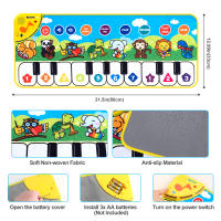 Teclado Musical Para Niños 80x30cm Alfombra De Música Multifuncional Con 8 Sonidos De Animales Juguete Educativo Para Bebés Y Niños De 3 a 6 Años - details 26