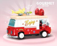 Juguete De Construcción De Bloques Para Niños Pequeño Carro De Comida De Calle Decoración Regalo Para Juego De Edificación - details 7