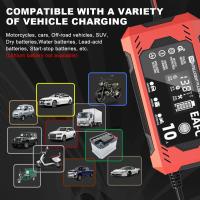Cargador De Batería Para Coche EAFC 10A 12V 8A 6A Unidad De Carga De Mantenimiento En 7 Etapas Para Baterías AGM Gel Y Ácido Plomo - details 1