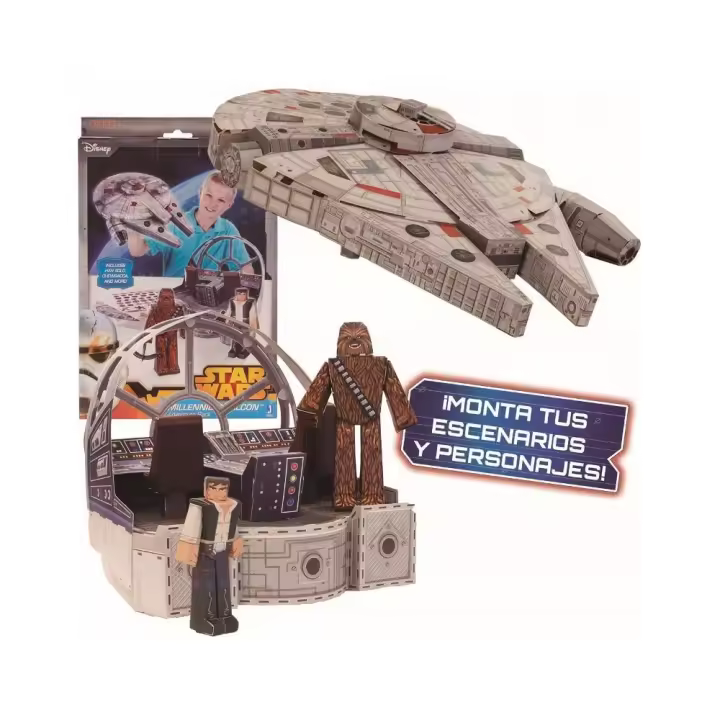 Blueprints, Disney, Star Wars Puzzle 3D  Pack Halcón Milenario - Giochi Preziosi 12905 - 1