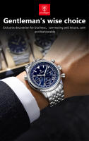 Reloj De Hombre POEDAGAR Militar Moda Resistente Al Agua Con Luminiscencia Y Fecha Cronógrafo Acero Inoxidable Lujo Quartzo Reloj De Pulsera - details 4