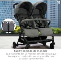 Asalvo Silla de Paseo Doble  Henry, Liviana y Maniobrable para Paseos con Dos Pequeños - details 0