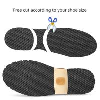 Pegatinas De Suela Para Zapatos Y Zapatillas Antideslizantes Y Anti Usura Silenciosas Adhesivas Fuertes Cortables Con Patrón Gris Y Blanco Para El Pie - details 4