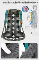 Mochila De Viaje Impermeable De Nylon Para Acampar Y Escalada Con Cubierta De Lluvia Para Hombres Bolsa De Hombro Para Montañismo Al Aire Libre - details 3