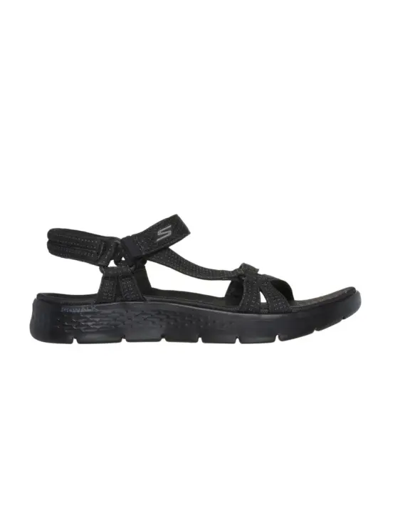 Sandalias Skechers Go Walk Flex Mujer Negro - 1