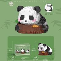 Mini Bloques De Construcción Creativos En Forma De Panda Micro Modelo Diamante Animal Juguetes Para Niños Y Niñas Construcción Ciudadana DIY Regalo Educativo - details 3