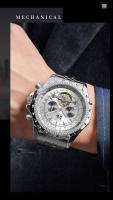 Reloj De Pulsera Mecánico LIGE Para Hombre Lujo Automático Tourbillon Multifuncional Luminoso Resistente Al Agua Con Fecha - details 9