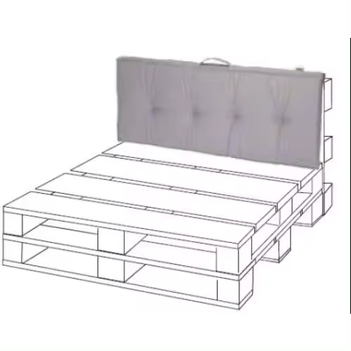 Cojin para palet FABOTEX Living palett 120x47x7 gris 990156 - 1