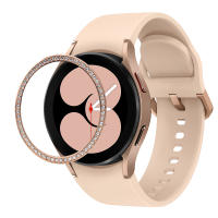 Carcasa De Protección Para Samsung Galaxy Watch4 5 6 7 Con Borde Decorativo De Diamante Accesorios De Bumper Metálico Para Reloj - details 14