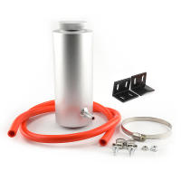 Tanque De Radiador Universal 800ml Tanque De Expansión De Antifreeze Reservorio De Escape De Enfriamiento Aluminio Para Coche Estilo - details 1