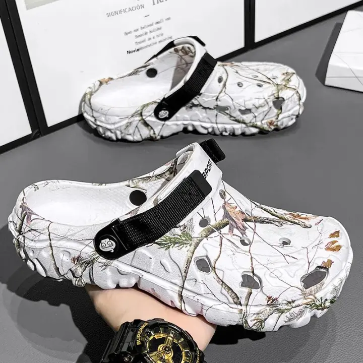 Sandalias De Verano Para Hombres Cómodas Y Ligeras Zapatillas De Jardín Antideslizantes Suela Suave Sandalias De Plataforma Medio Tacón Estilo Casual - 1