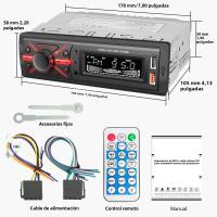 Reproductor Multimedia Para Coche 1 Din Con Bluetooth FM Radio MP3 USB Soporte De Carga De Teléfono AUX EQ Universal Para VW Honda Toyota - details 10