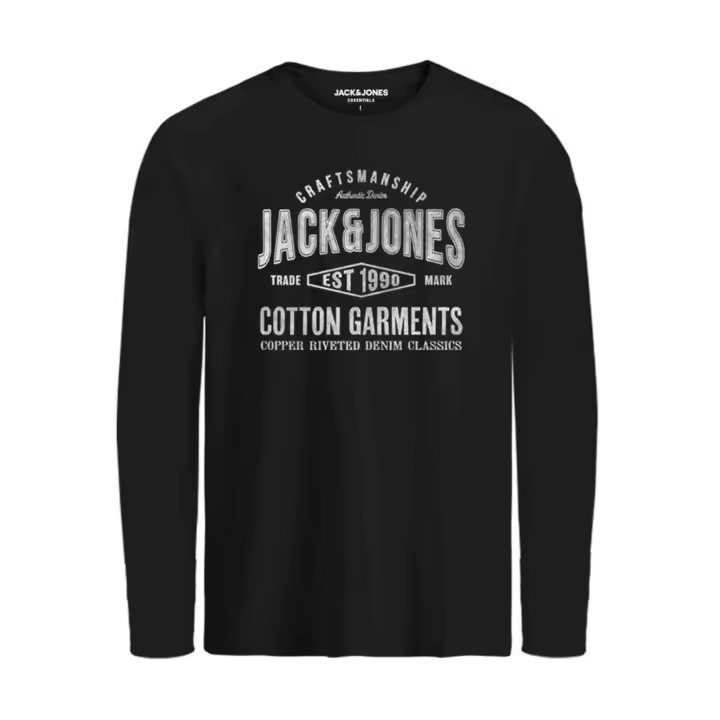 Camisetas marca Jack & Jones modelo 12267402-Black para hombre en color negro - 1
