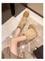 Botas De Nieve Para Mujer Con Aumento De Altura Y Suela Gruesa 2024. Botines De Invierno Con Forro De Peluche Y Algodón Espeso. Material De La Parte Superior PU. Botas De Media Caña. - details 26