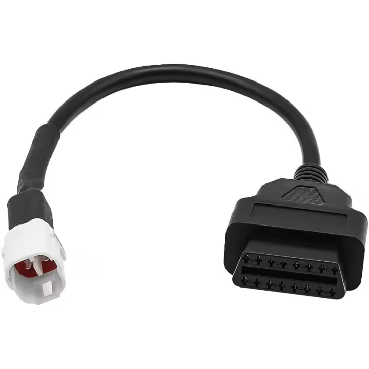Adaptador de lector de códigos de error con conector de 4 pines para escáner OBD2, lector ODB2 compatible con Yamaha TRACER - 1