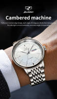 Reloj Mecánico Automático Para Hombre JSDUN Resistente Al Agua De Moda Casual Simple Pulsera De Acero Inoxidable Display Sin Números - details 1