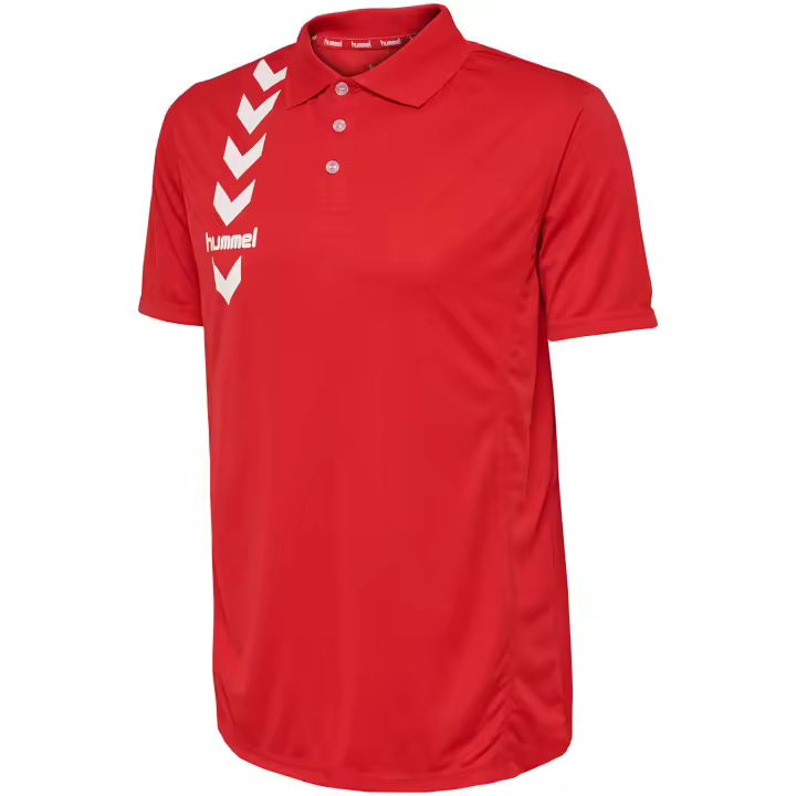 Polo hummel® rojo 100% poliéster - 1