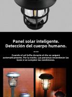 Lámpara De Pared Solar Caliente Con 3 Modos Para Jardín Exterior Decoración De Calle Resistente Al Agua Con Inducción Corporal Luz Cálida Farol De Luces De Porche Moderno - details 3