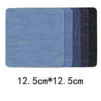 Juego De 5 Colores De Parches Adhesivos De Denim En Forma Oval Y Rectangular Para Manualidades Y Costura Accesorios Para Ropa - details 3