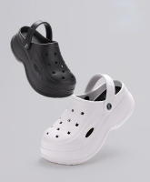 Sandalias De Talón Grueso Para Mujer Verano 2024 Clogs Con Plataforma Antideslizantes EVA Zapatos De Jardín Para Playa Nocturnos - details 8