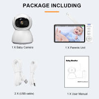 Monitor De Bebé Con Cámara Infantil Y Visión Nocturna 5" IPS Audio Bidireccional Pan Tilt USB Carga Seguridad VOX Despertar - details 10